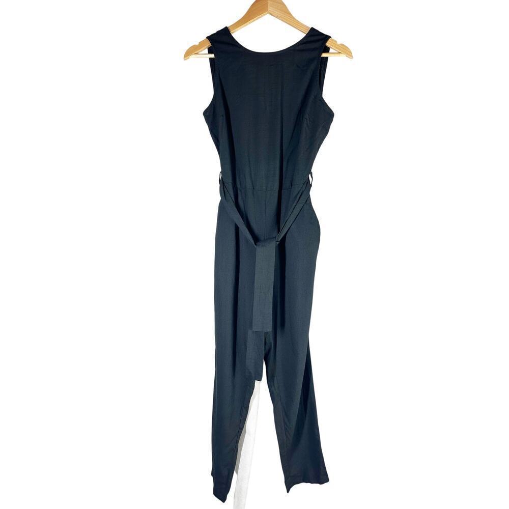 Marine Layer Eloise Belted Casual Jumpsuit Black Size Small